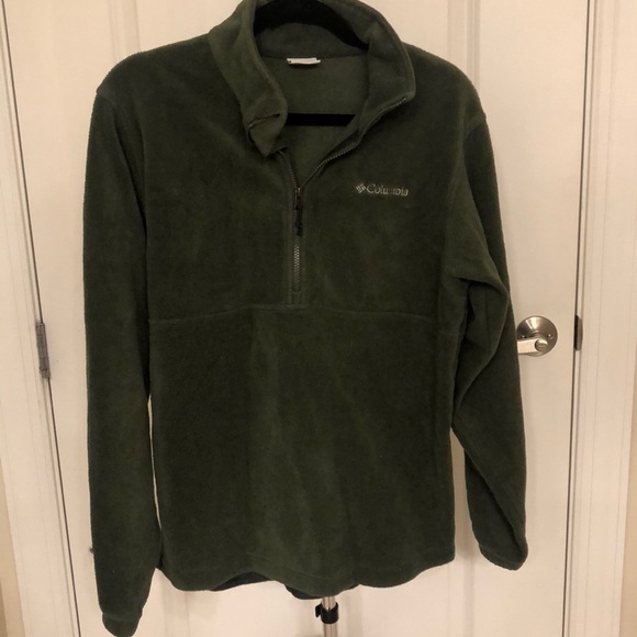 Columbia Other - Men’s Green 3/4 Zip Fleece Pullover